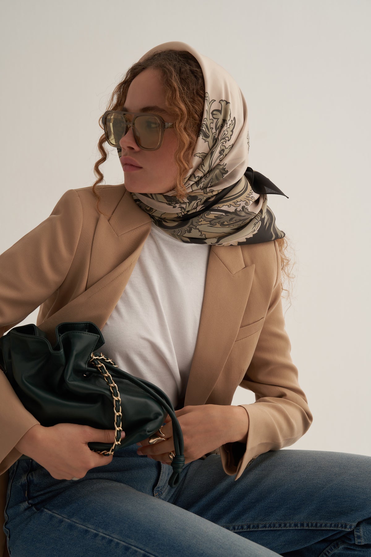 Green Soft Grace Scarf
