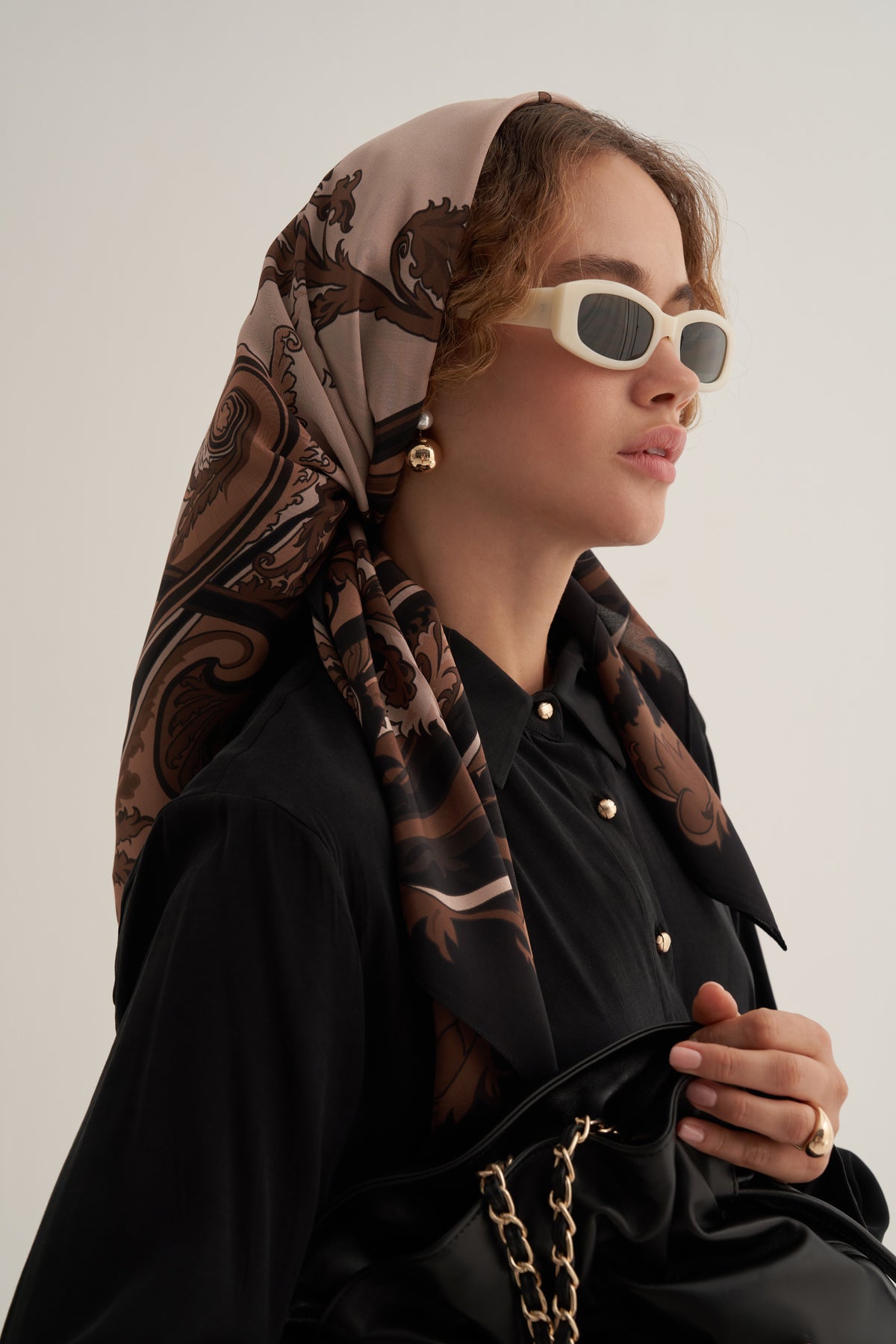 Brown Grace Scarf