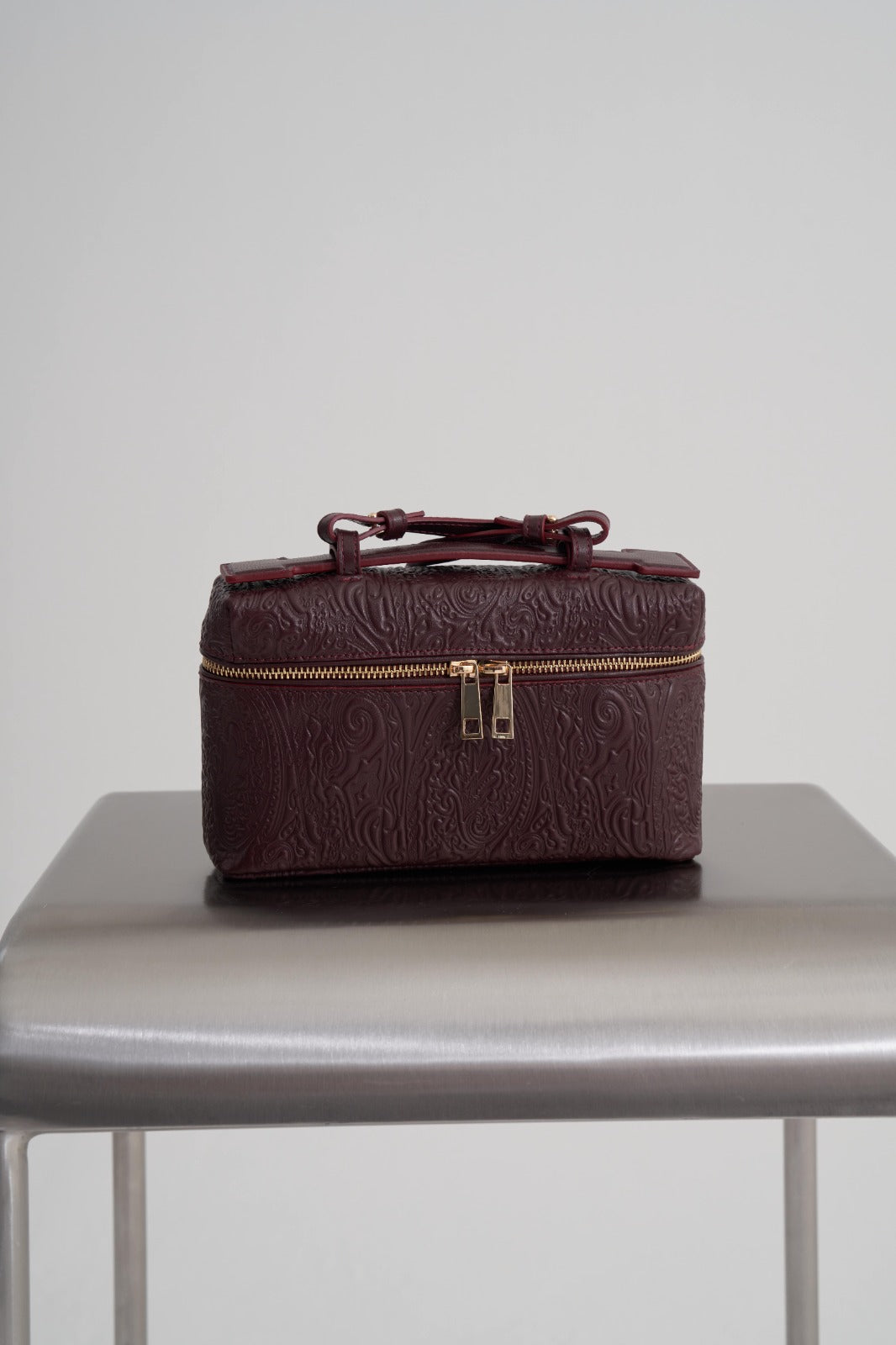 Bordeaux Boxy Handle Bag