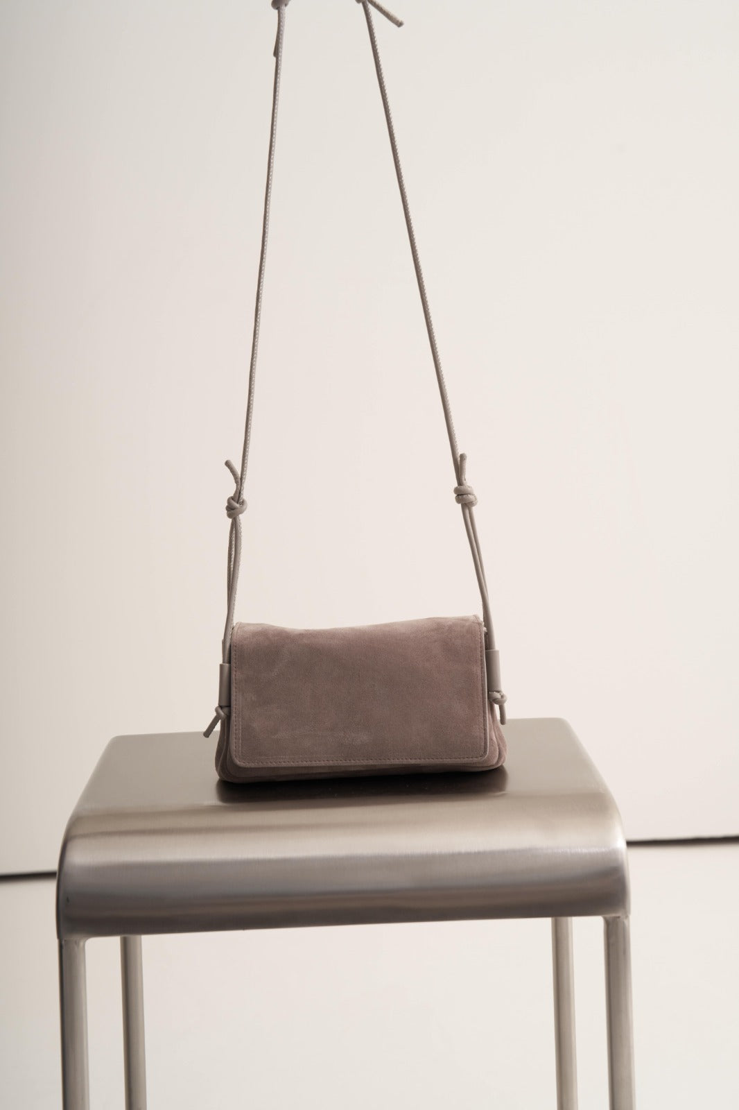 Gray Suede Bag