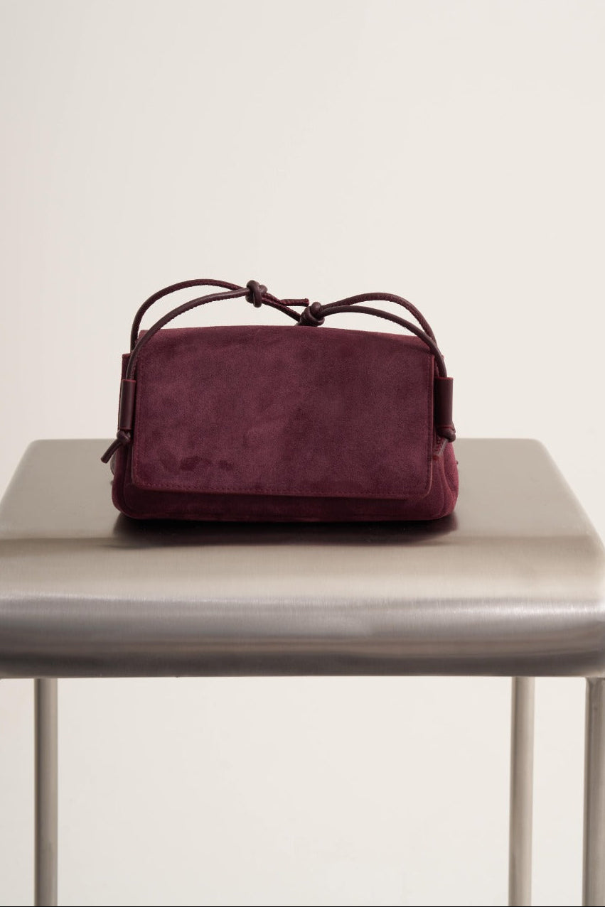 Bordeaux Suede Bag