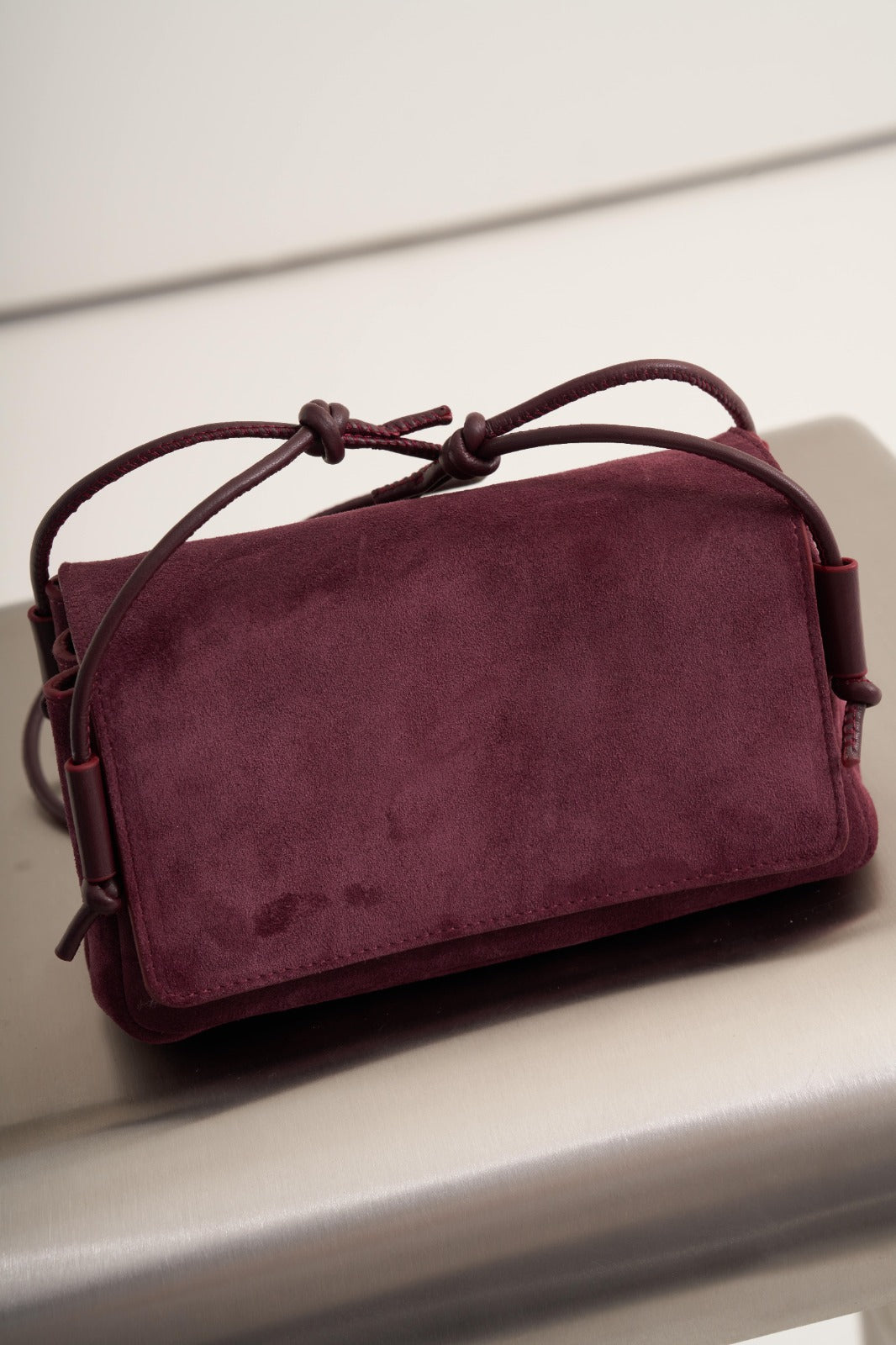 Bordeaux Suede Bag
