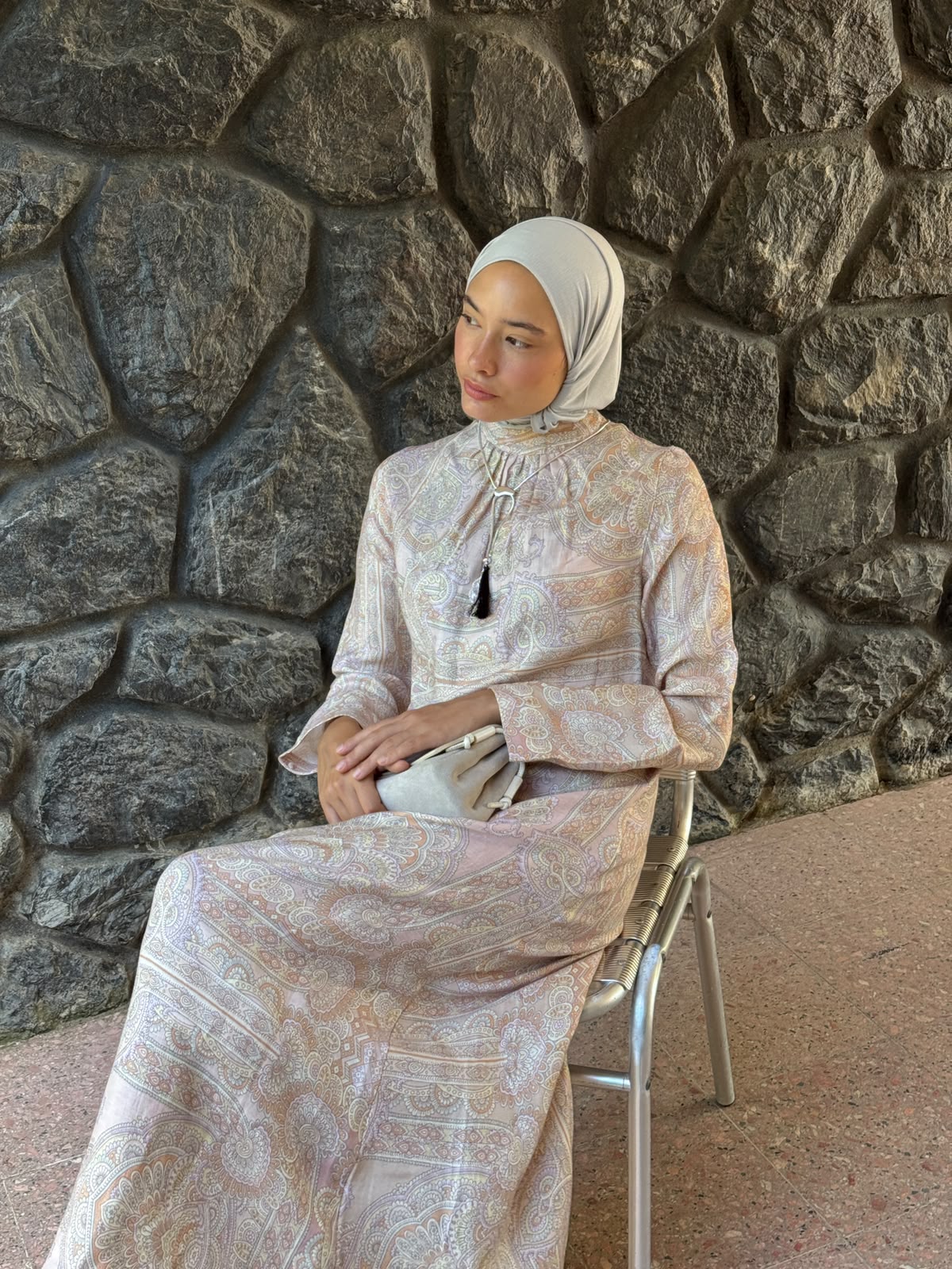 Gri Modal Likra Şal