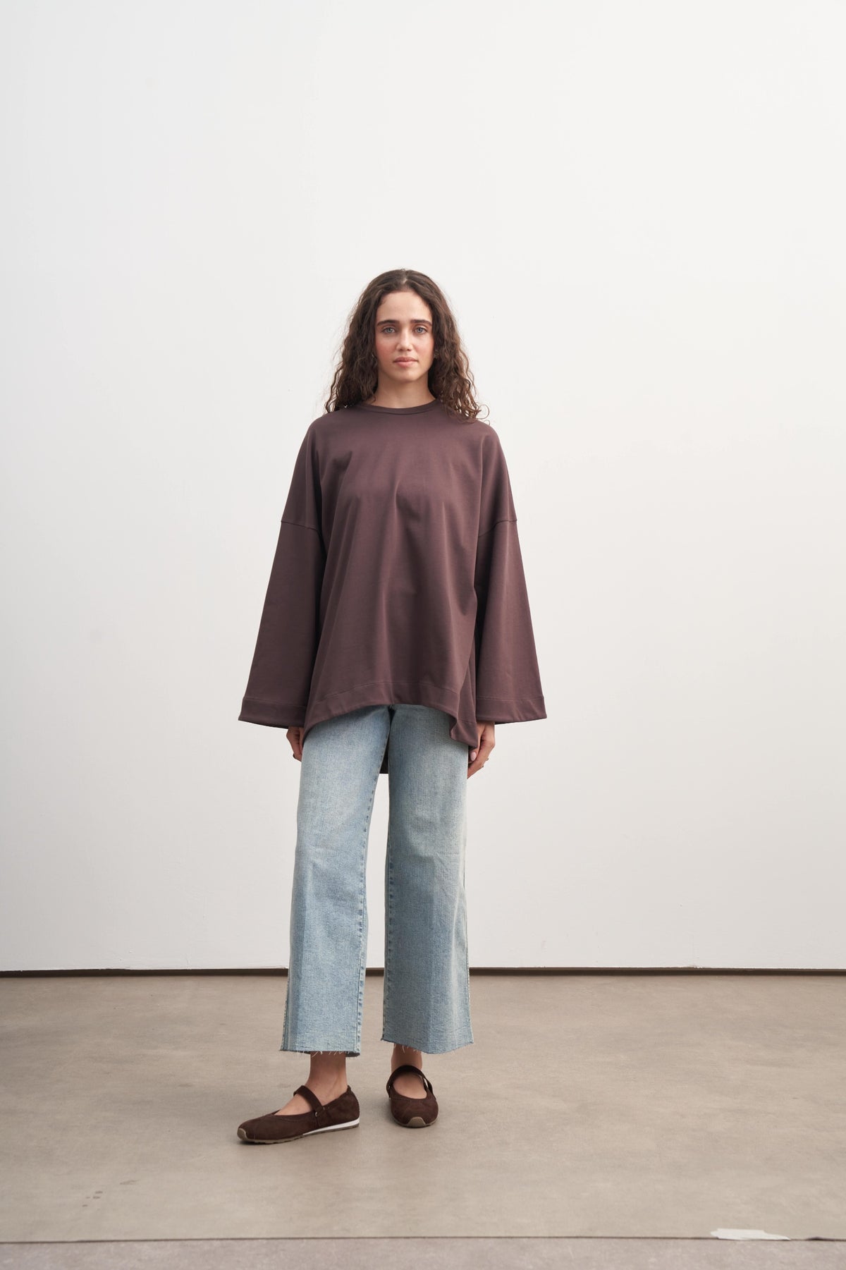 Kahverengi Basic Sweatshirt