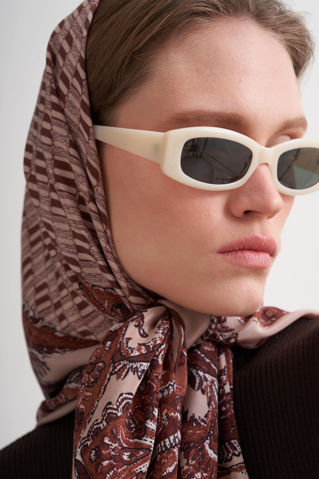 Powder M Flower Scarf