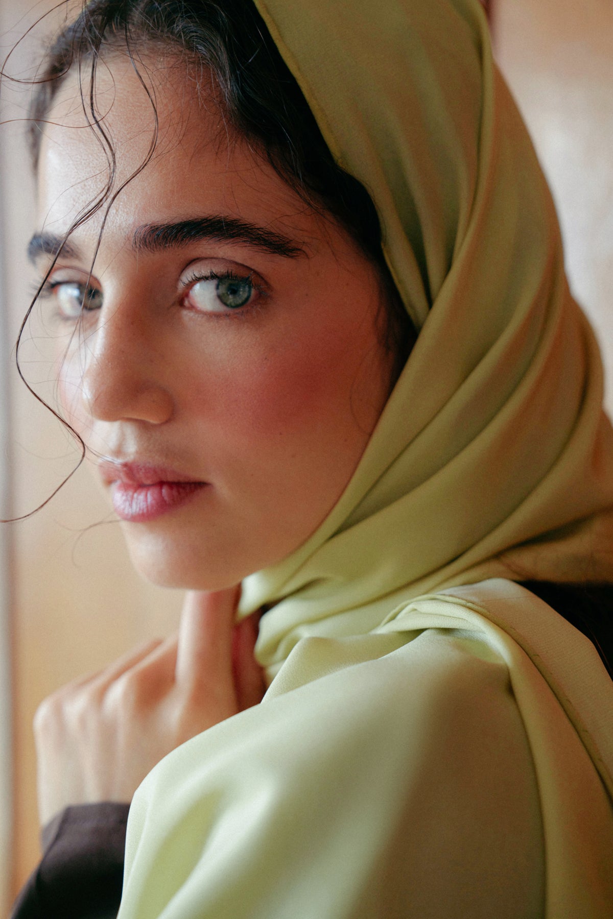 Olive Green Silk