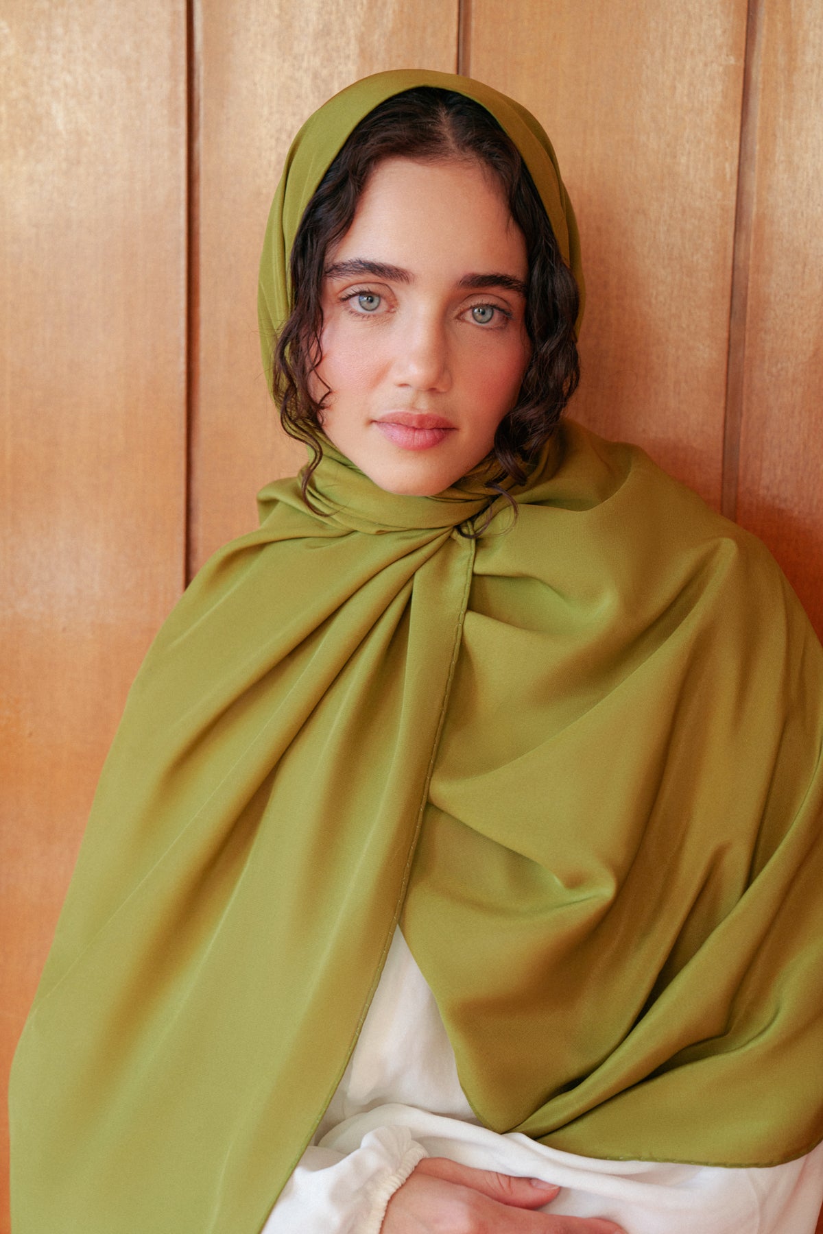 Moss Green Silk