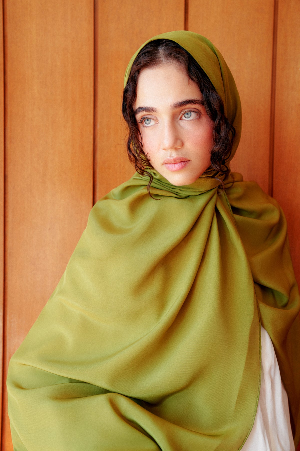 Moss Green Silk