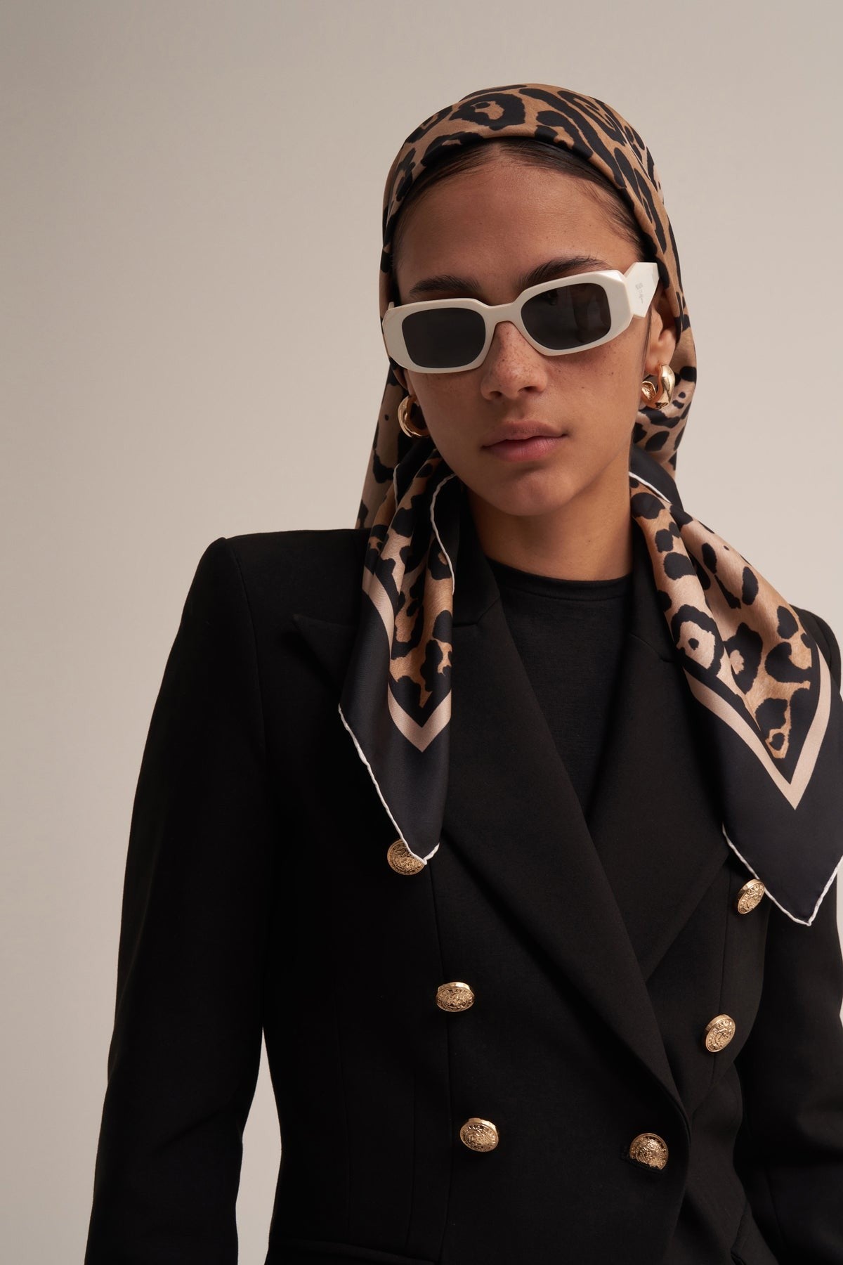 Leopard scarf