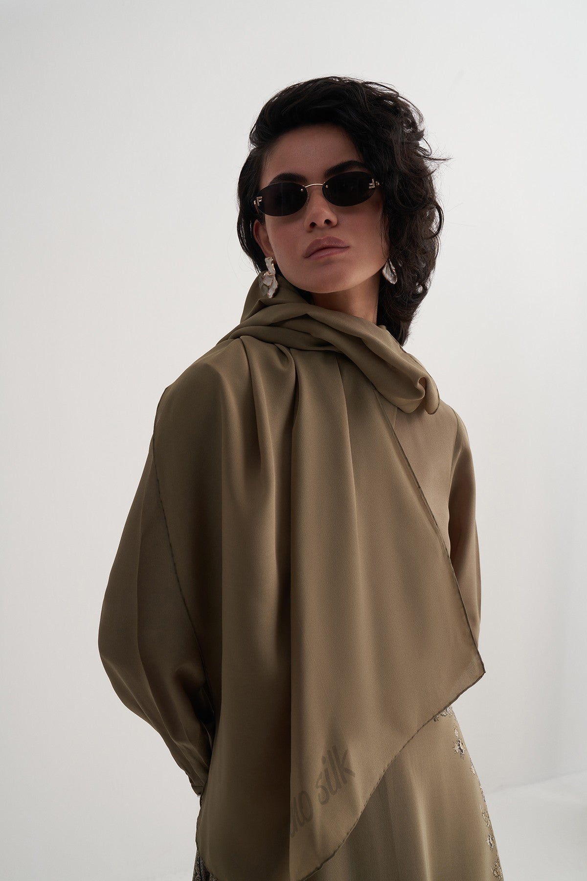 Khaki Silk