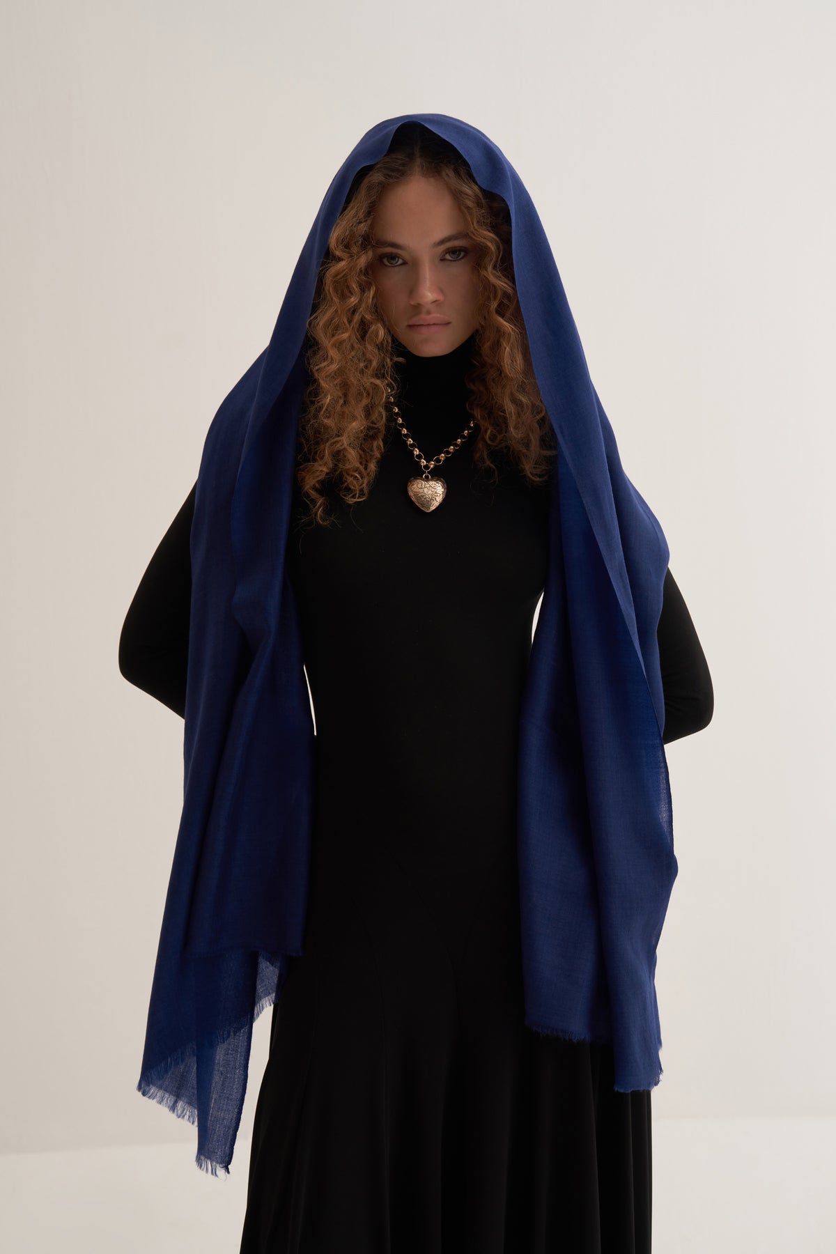 Navy Blue Soft Wool