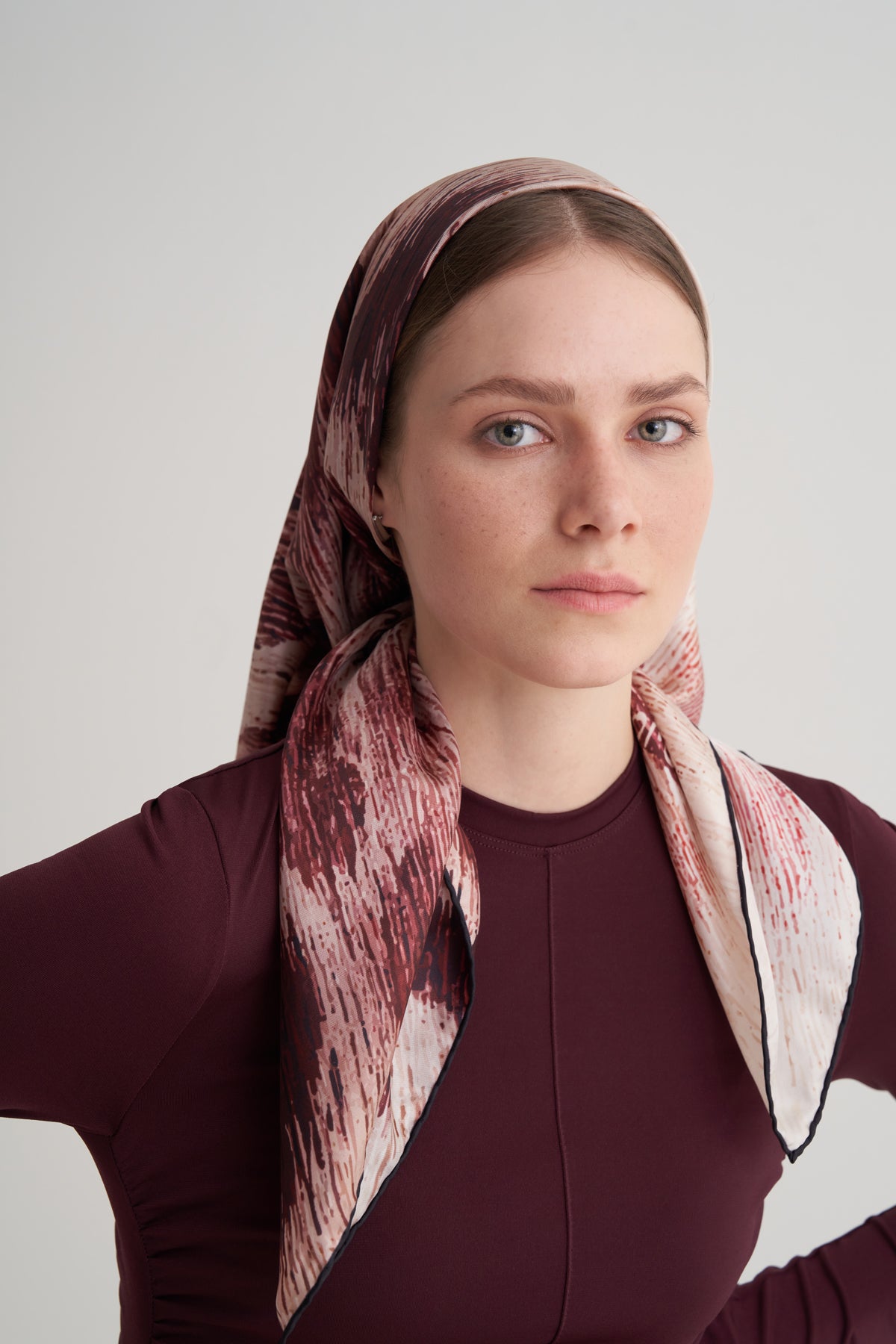 Berry Stroke Scarf