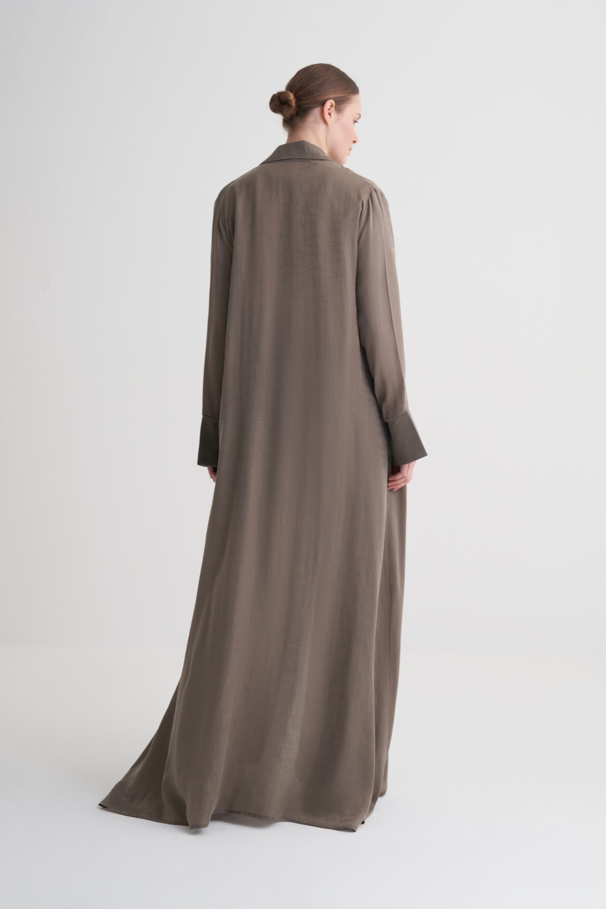 Vizon Cupro Jakar Geometrik Abaya