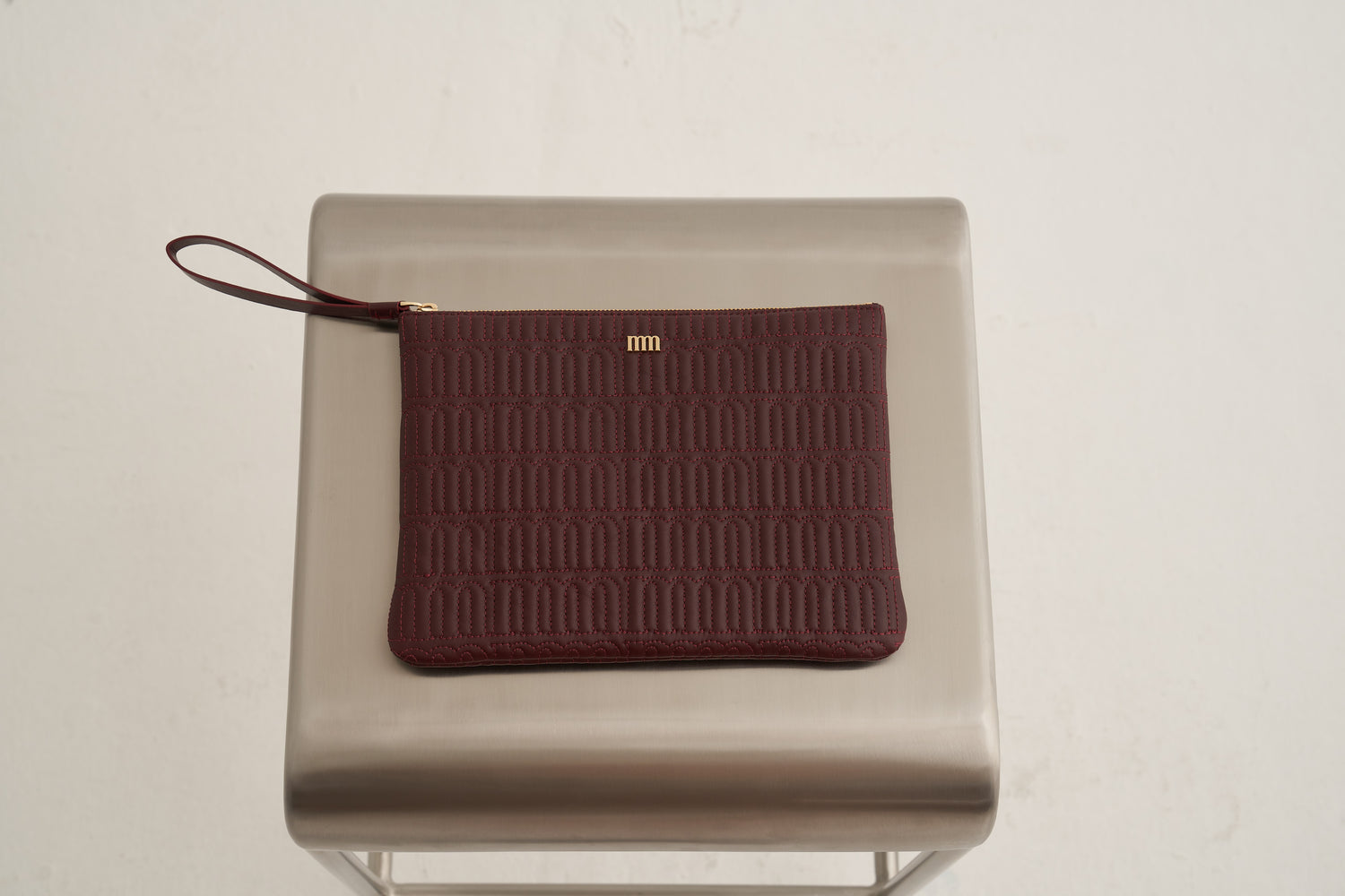 Moreno Bordeaux Clutch Bag
