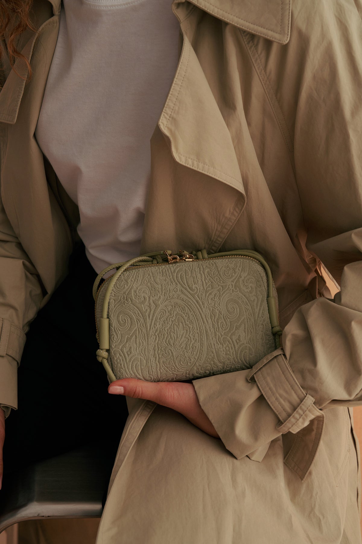 Mint Green Pattern Tiny Bag