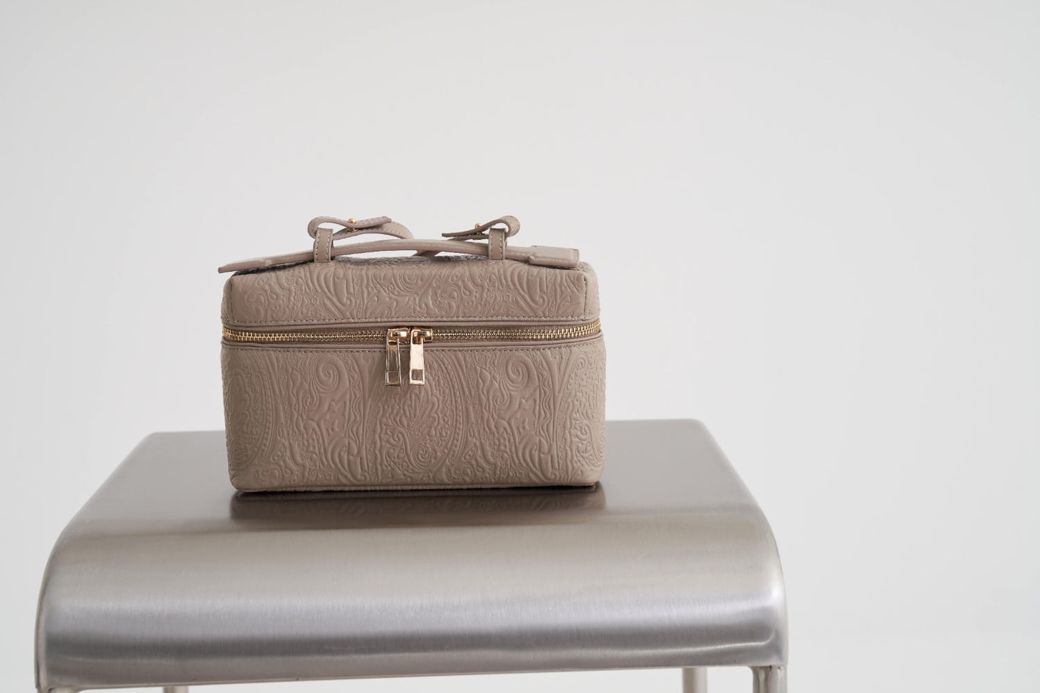 Mink Boxy Handle Bag