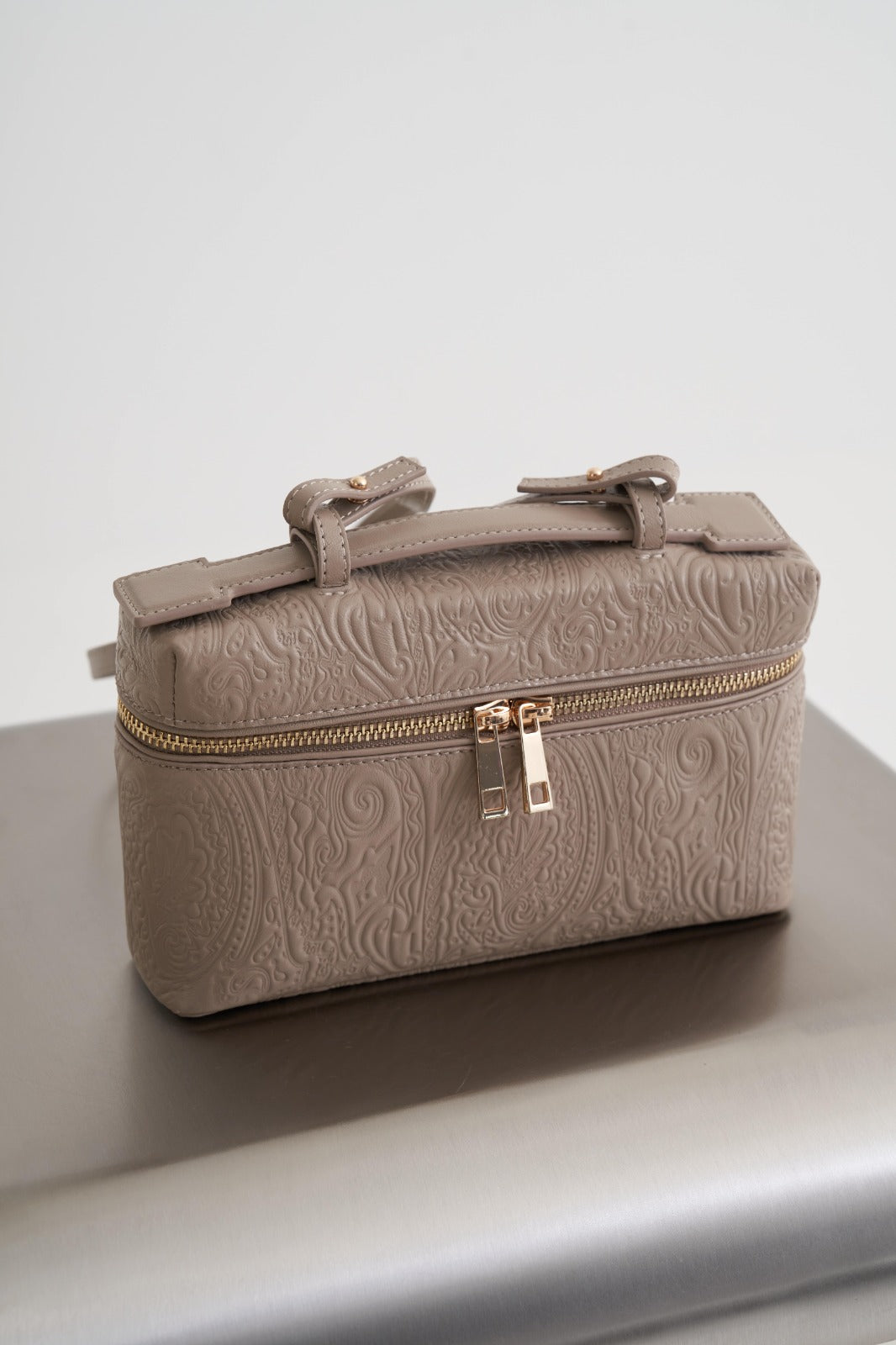 Mink Boxy Handle Bag